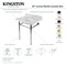 Kingston Brass 30 Console Sink with Brass Legs 8Inch, 3 Hole, Marble WhitePolished Chrome KVBH3022M81 - alternate 2